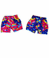 Шорти для дівчинки кольорові, стрейч кулір, яскраві літні шорти літньої дівчинці 2 3 4 5 6 7 років