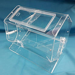 Акриловий лототрон для акцій і розіграшів. Прозорий барабан для жеребкування. 9л