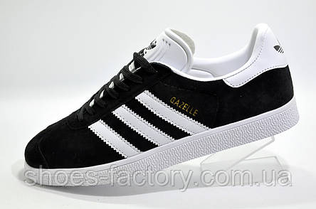 Чоловічі кросівки Adidas Gazelle, Black/White, фото 1