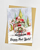 Новорічні листівки купити гуртом