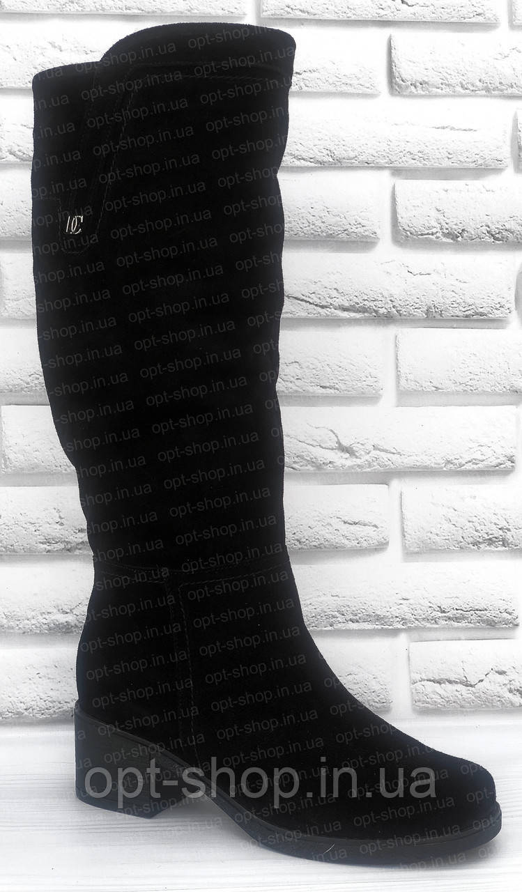 Чоботи жіночі зимові на низькому каблуці на повну ногу від виробника ( черевики жіночі зимові)