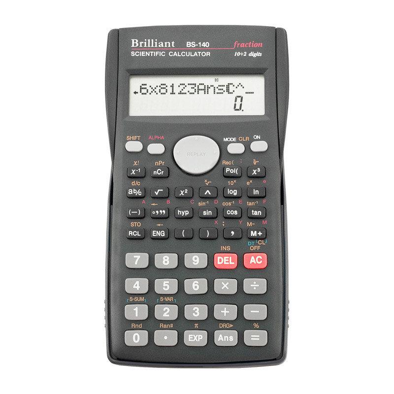 Калькулятор Brilliant BS-140 Інженерний Дворядковий 85*155*12 мм