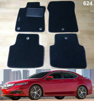Ворсові килимки на Acura TLX '14-20, фото 1