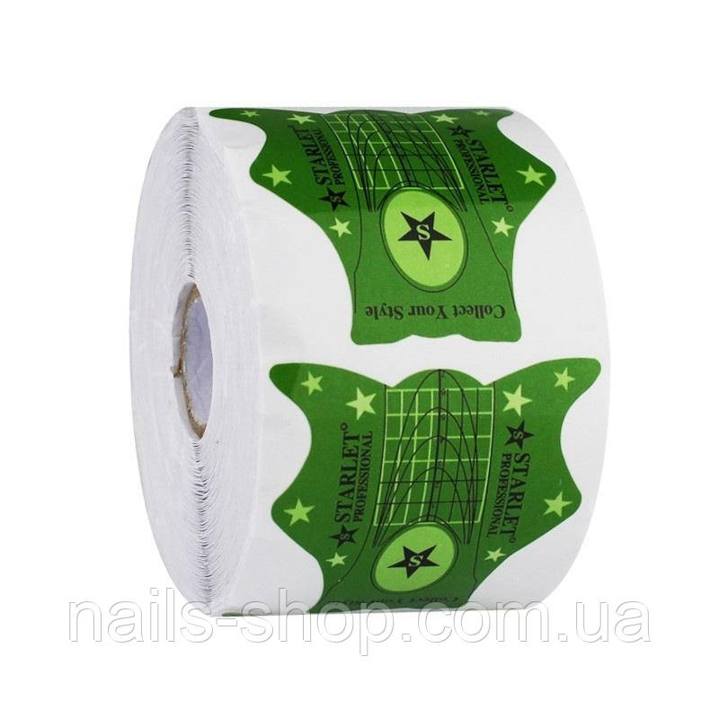 Форми для нарощування нігтів Starlet Professional зелені, 20 шт, фото 1