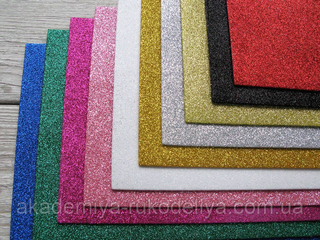 foamiran 2 mm gliternij foamiran