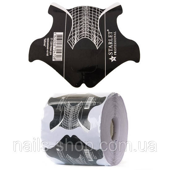 Форми для нарощування нігтів Starlet Professional, чорний метелик, фото 1