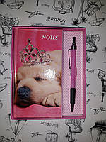 Блокнот для записів "Dog" + Ручка + Подарункова коробка
