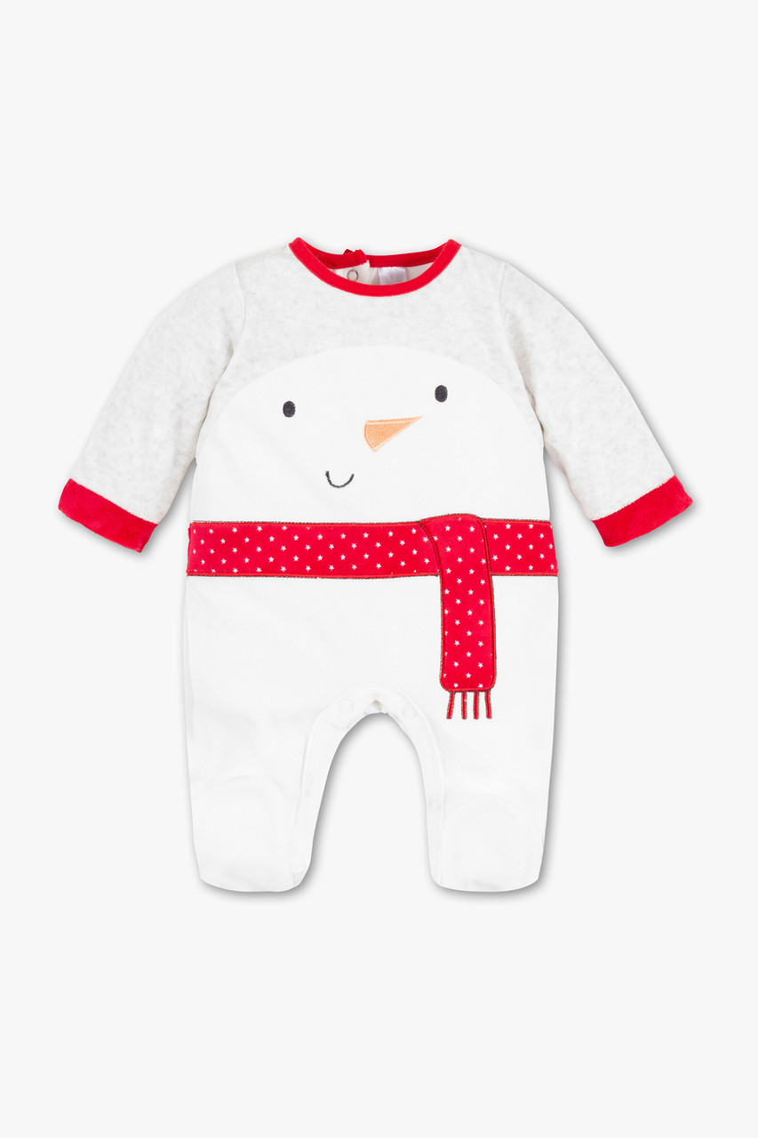 Чоловічок "Сніговик" велюровий 9-12 місяців, зріст 80 см, фото 1