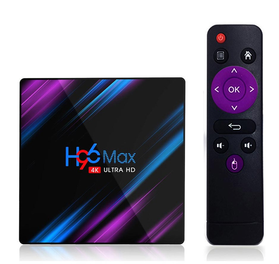 ТВ Бокс H96 MAX RK3318 4/64 GB Смарт ТВ приставка — 4K Android TV купити