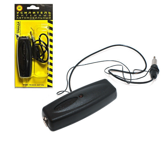 Автомобільний антенний підсилювач для автомагнітоли Триада 304 Далекобій, 24 дБ УКВ і FM, фото 1