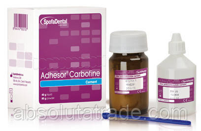 ADHESOR CARBOFINE (Адгезор карбофайн) цинк-полікарбоксилатний цемент (порошок 80 г, рідина 40 мл.)