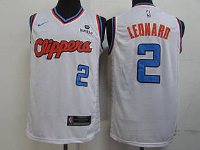 Біла майка Nike Leonard №2 (Кавай Ленард) команда Los Angeles Clippers