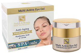 Активний гель для шкіри навколо очей Health & Beauty з гіалуронової кислотою і екстрактом ікри 50 мл, арт 247269