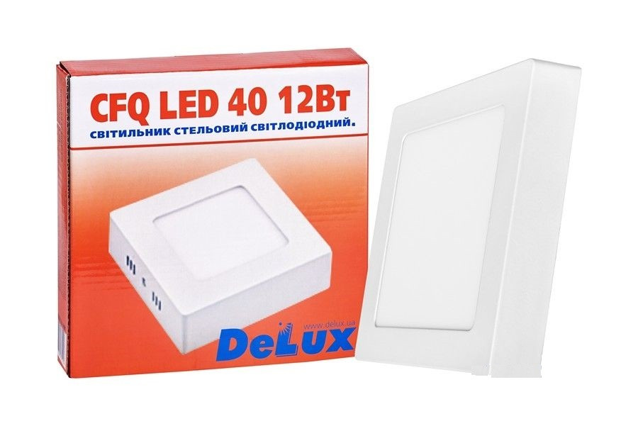 Стельовий світильник DELUX CFQ LED 40 4100 ДО 12 Вт 220 В квадратний