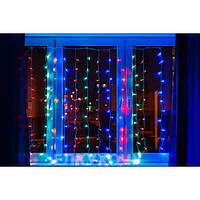 Гирлянда штора Уличная "Занавес/curtain" 2mх2m, 180 LED, цветная 180L