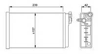 Радиатор печки NRF 58640 на Opel Omega / Опель Омега