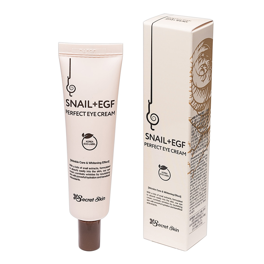 Крем для очей з муцином равлика Secret Skin Snail+EGF Perfect Eye Cream, фото 1