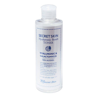 Гіалуроновий тонер для обличчя Secret Skin Hyaluronic Bomb Toner 250ml (до 14.07.2024)