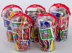 Льодяники Асорті Новорічні Стакан, 198 г (Roks)