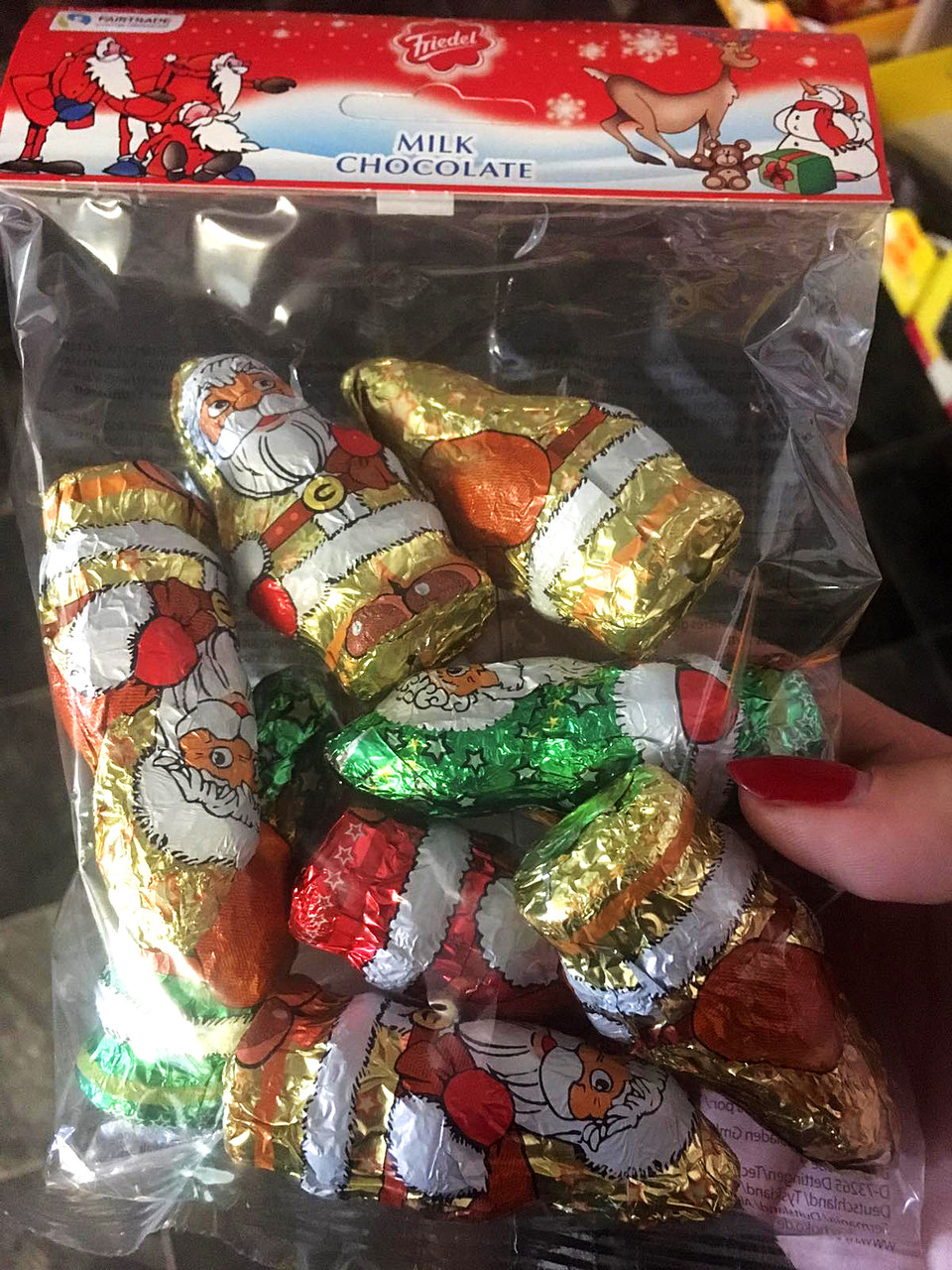 Набір Friedel Шоколадний Санта. 100гр, фото 1