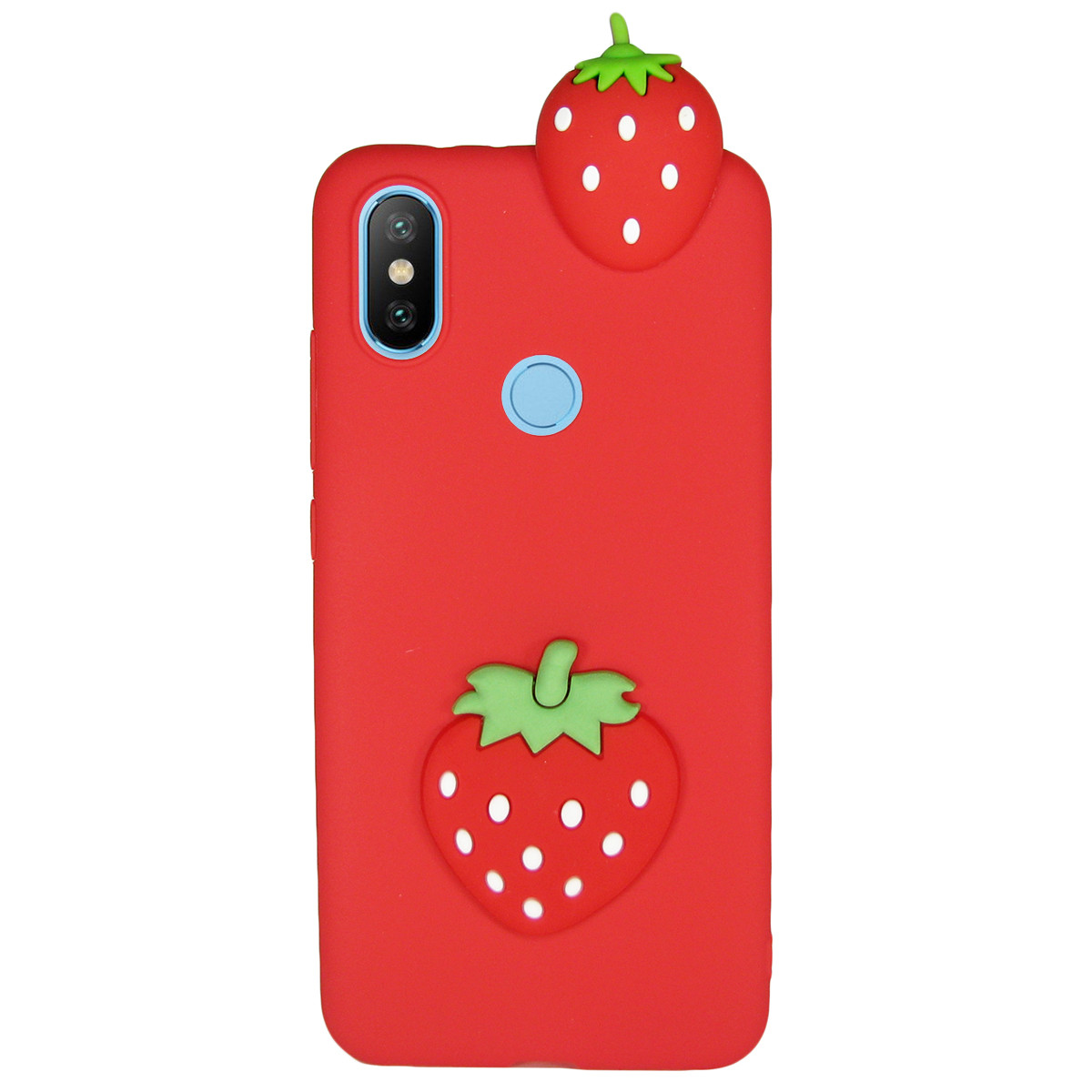 Чехол Cartoon 3D Case для Xiaomi Mi A2 Lite / Redmi 6 Pro Клубничка