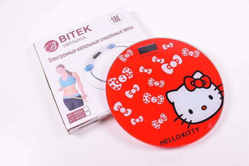 Ваги підлогові 180 кг BITEK BT-1603A Hello Kitty