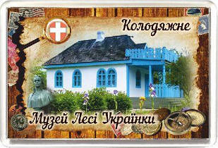 Акриловий Магніт "Музей Лесі Українки, с. Колодяжне" 50х75 мм