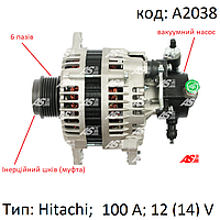 Генератор на Opel 1.7 CDTi (Z17DTH) 2004-2019, 100 Ампер, LR1100-503, JA1901,113941, AS A2038