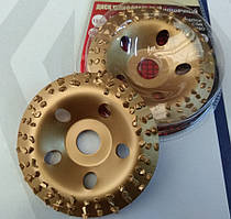 Альфа-диск 125 мм зачисте коло по дереву, гуми з великим зерном