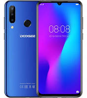 Смартфон Doogee N20 4/64Gb Blue, 16+8+8/16Мп, Helio P23, 8 ядер, 2sim, экран 6.3'' IPS, 4350mAh, 4G