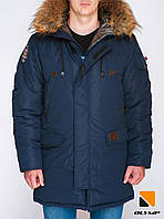 Зимняя мужская парка куртка Olymp Montana , Color: Navy