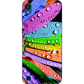 Чохол силіконовий з картинкою для ZTE Blade A5 2019 Роса на пелюстках