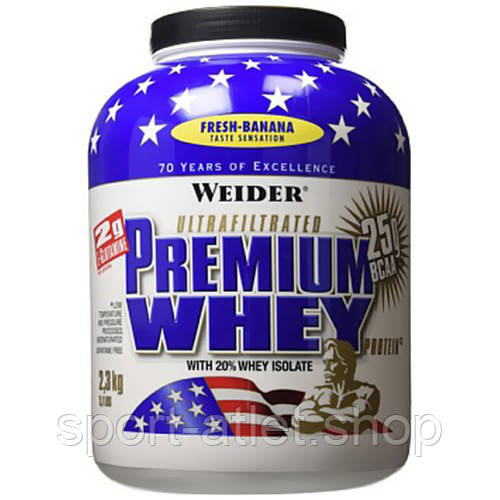 Протеїн Weider Premium Whey Protein, 2.3 кг Банан