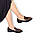Лофери жіночі шкіряні 39.40. Woman's heel чорні з коричневими вставками леопардовими, фото 2