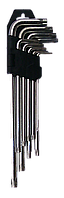 Ключі torx 9 шт CrV (довгі) "QT"
