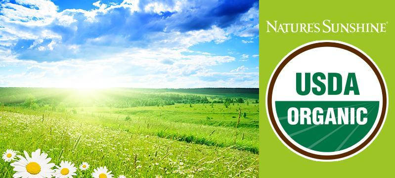 NATURE'S SUNSHINE - ВОЛОДАР ORGANIC CERTIFICATE!
