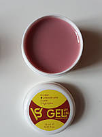 Гель для нарощування та зміцнення натуральних нігтів SV Gel uv/led 50 ml камуфлювальний бежево-рожевий No1