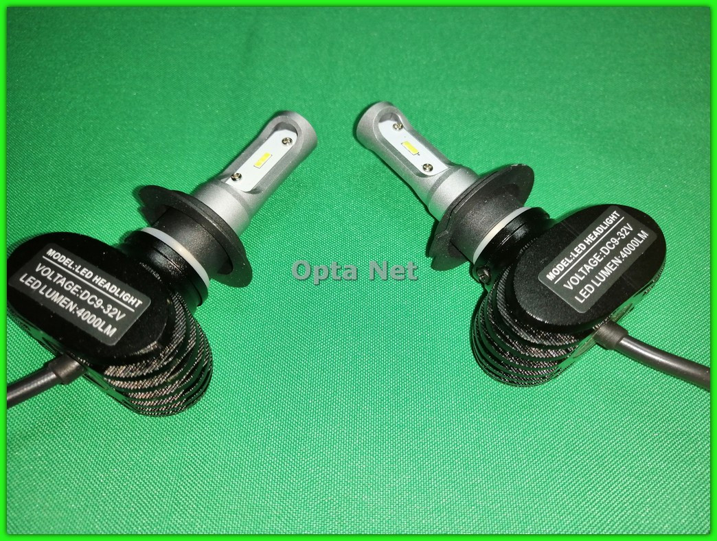 Набір світлодіодних ламп для автомобіля S1 LED H7, фото 1