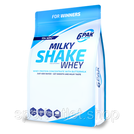 Протеїн 6PAK Nutrition Milky Shake Whey, 1.8 кг Полуничні збиті вершки