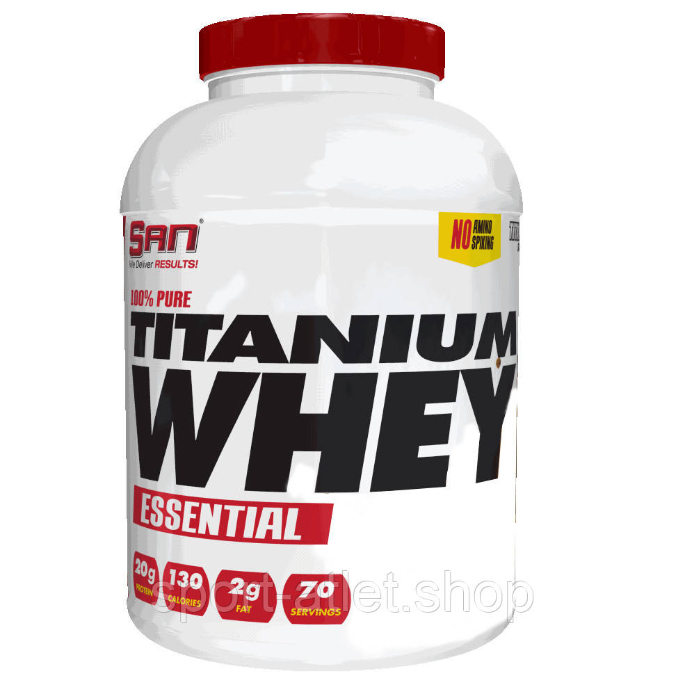 Протеїн SAN 100% Pure Titanium Whey Essential, 2.27 кг Полуниця