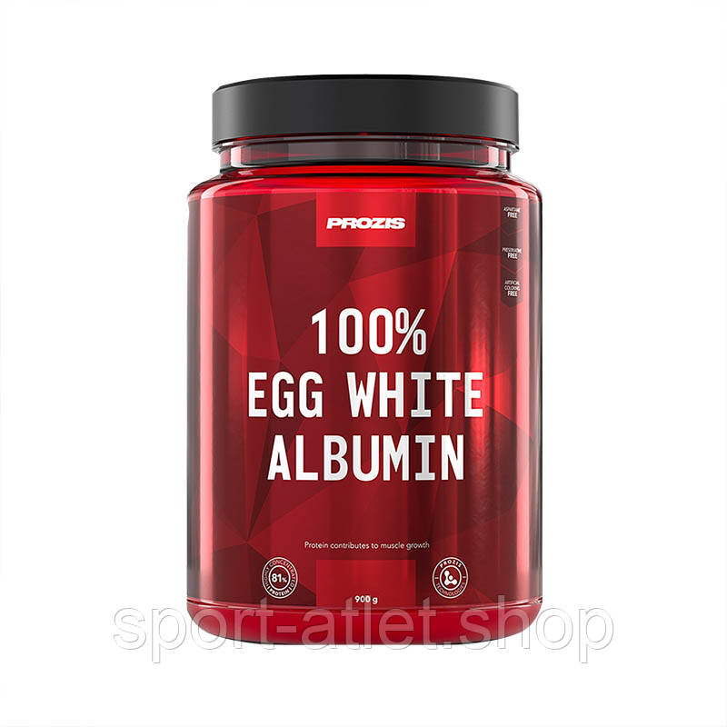 Протеїн Prozis 100% Egg White — Albumin, 900 грамів Ваніль-карамель
