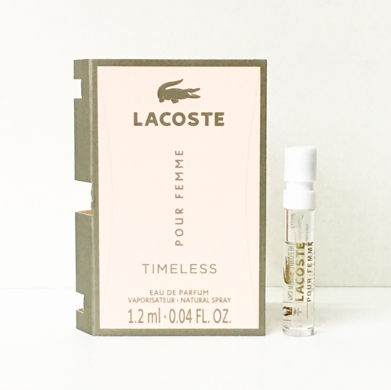 Жіночі парфуми Lacoste Pour Femme Timeless парфумована вода 1.2ml пробник оригінал, карамельний аромат
