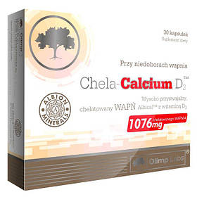 Вітаміни та мінерали Olimp Chela-Calcium D3, 30 капсул