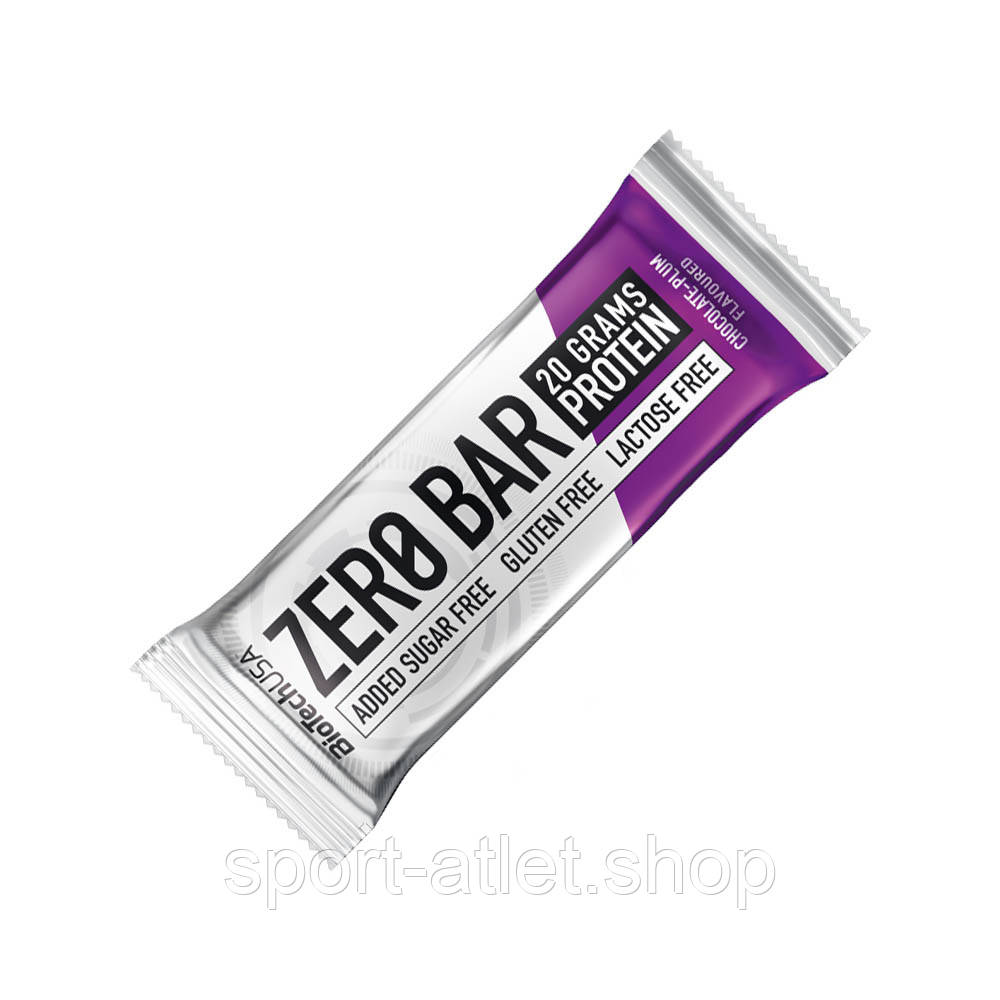 Батончик BioTech Zero Bar, 50 грам Шоколад-слива