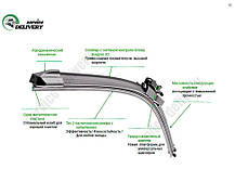 650/550мм CITROEN Jumper 2006-- Valeo Multiconnection двірники Склоочисники, фото 4