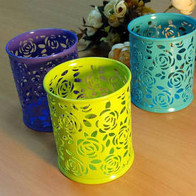 Стакан металевий для зберігання пензлів