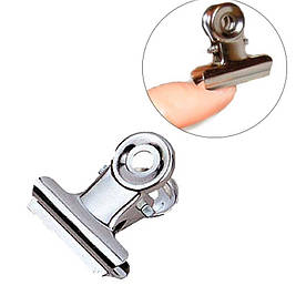 Прищіпка для затиску нігтів метал.  великі 1шт.