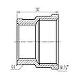 Муфта SD Forte 1" 1/4х1", внутрішня різь, фото 2