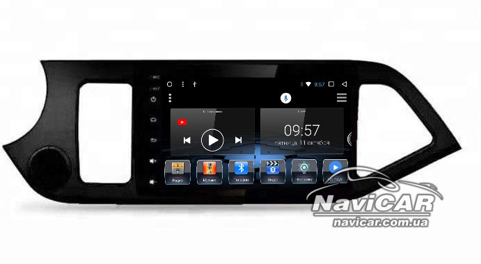 Штатна магнітола для Kia Picanto 2011-2017 на Android