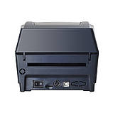 Принтер етикеток, термопринтер штрих кодів, QR кодів Xprinter XP-DT426B USB 110mm, фото 5